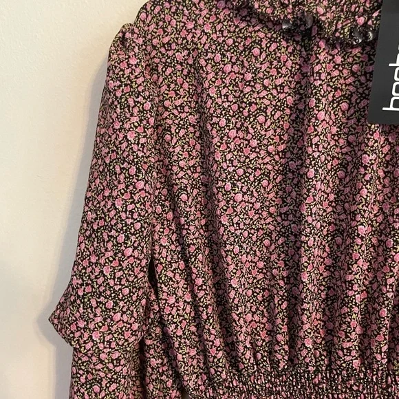 BOOHOO plus size floral dress NWT - Picture 5 of 7